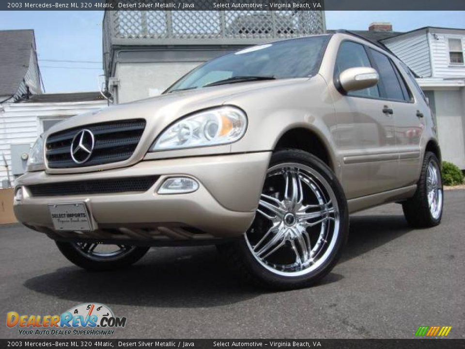 2003 Mercedes-Benz ML 320 4Matic Desert Silver Metallic / Java Photo #1