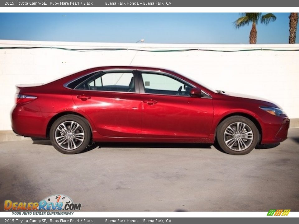 2015 Toyota Camry SE Ruby Flare Pearl / Black Photo #8