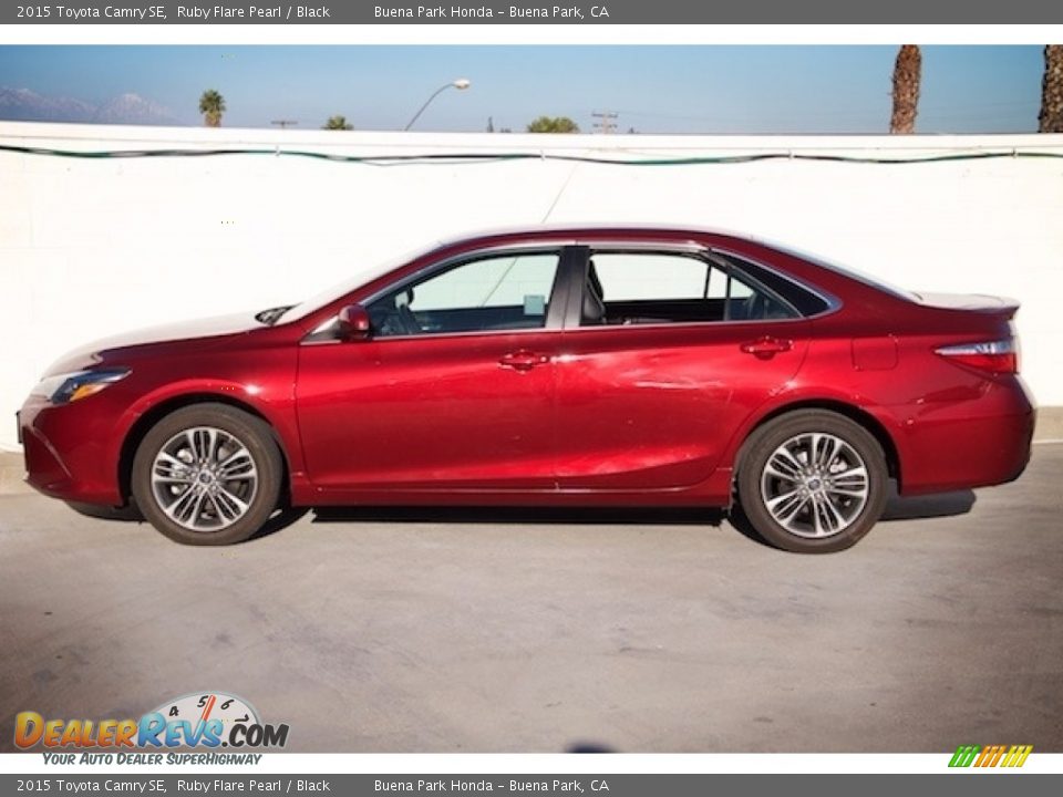 2015 Toyota Camry SE Ruby Flare Pearl / Black Photo #10