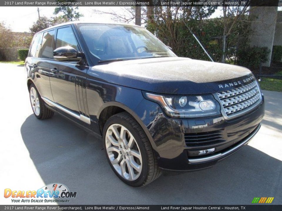 2017 Land Rover Range Rover Supercharged Loire Blue Metallic / Espresso/Almond Photo #2