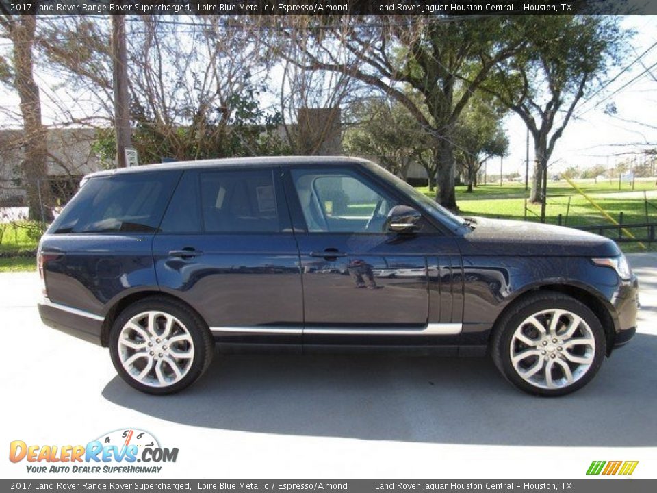 2017 Land Rover Range Rover Supercharged Loire Blue Metallic / Espresso/Almond Photo #6