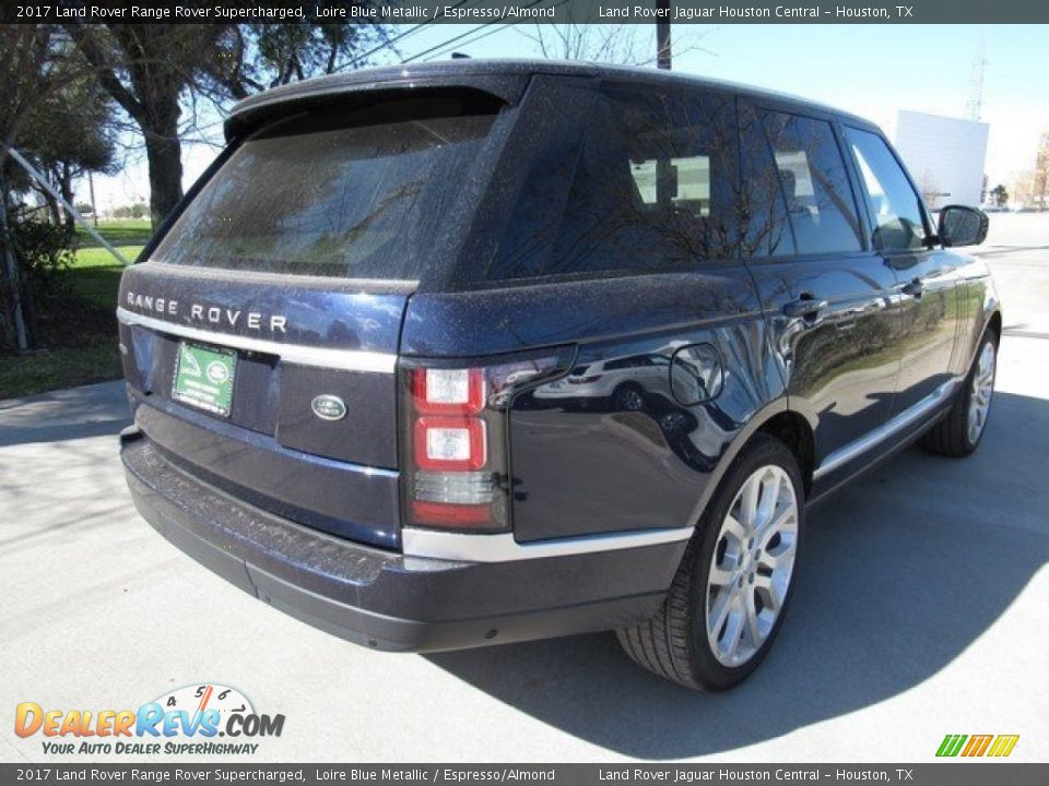 2017 Land Rover Range Rover Supercharged Loire Blue Metallic / Espresso/Almond Photo #7