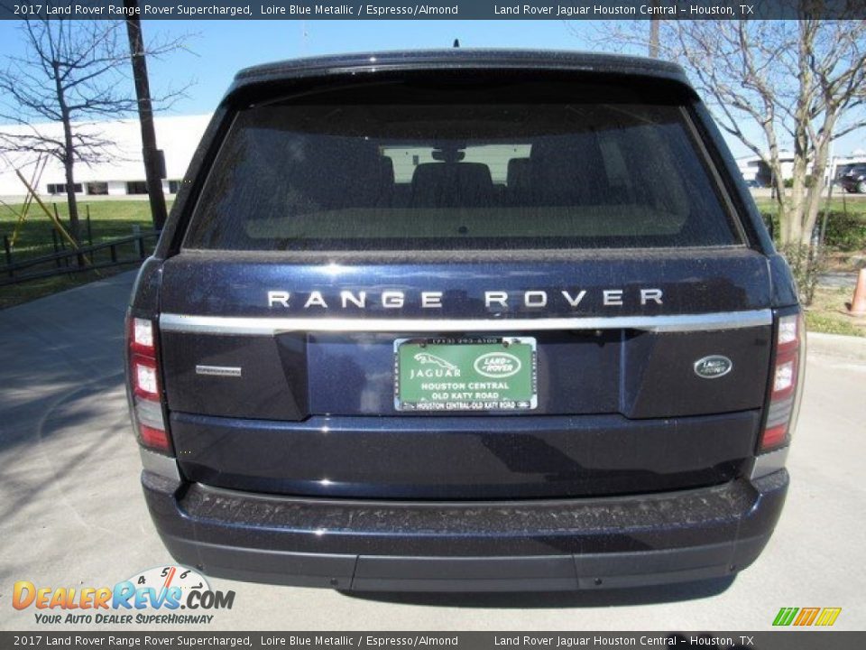 2017 Land Rover Range Rover Supercharged Loire Blue Metallic / Espresso/Almond Photo #8