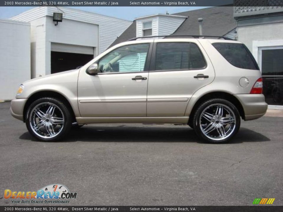 2003 Mercedes-Benz ML 320 4Matic Desert Silver Metallic / Java Photo #3