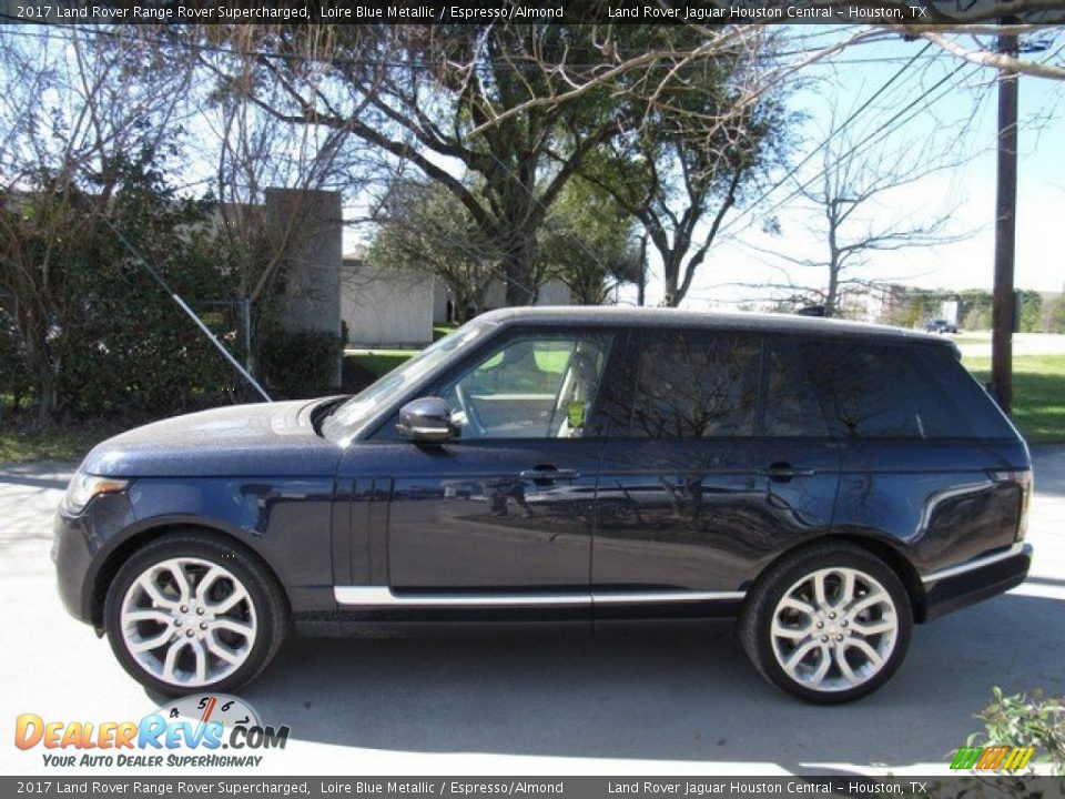 2017 Land Rover Range Rover Supercharged Loire Blue Metallic / Espresso/Almond Photo #10
