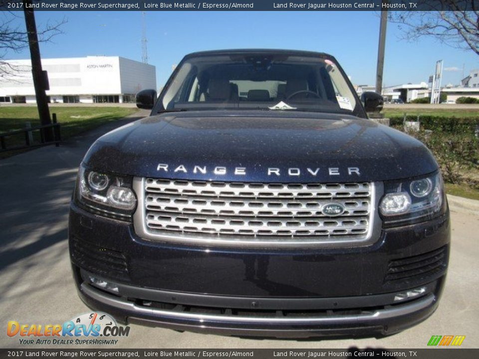 2017 Land Rover Range Rover Supercharged Loire Blue Metallic / Espresso/Almond Photo #12