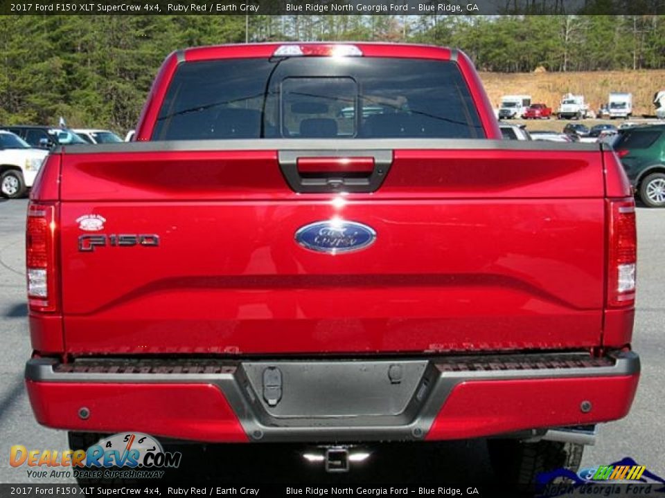 2017 Ford F150 XLT SuperCrew 4x4 Ruby Red / Earth Gray Photo #8