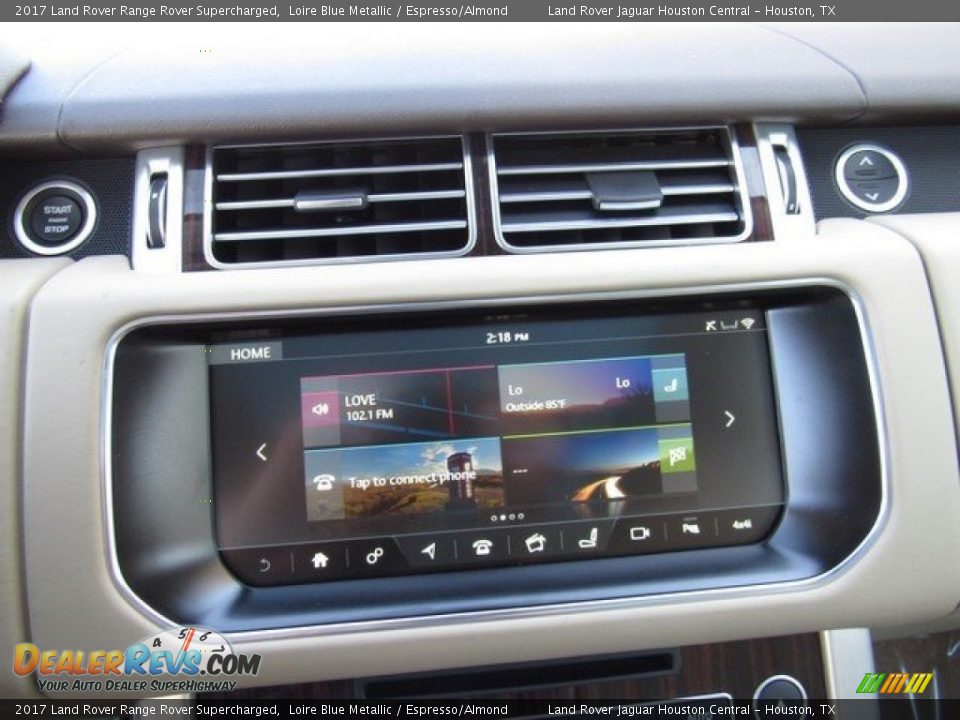 2017 Land Rover Range Rover Supercharged Loire Blue Metallic / Espresso/Almond Photo #20