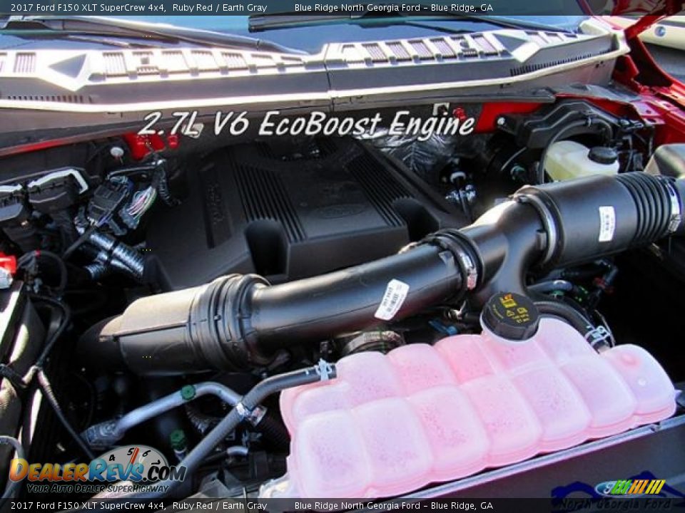 2017 Ford F150 XLT SuperCrew 4x4 Ruby Red / Earth Gray Photo #10