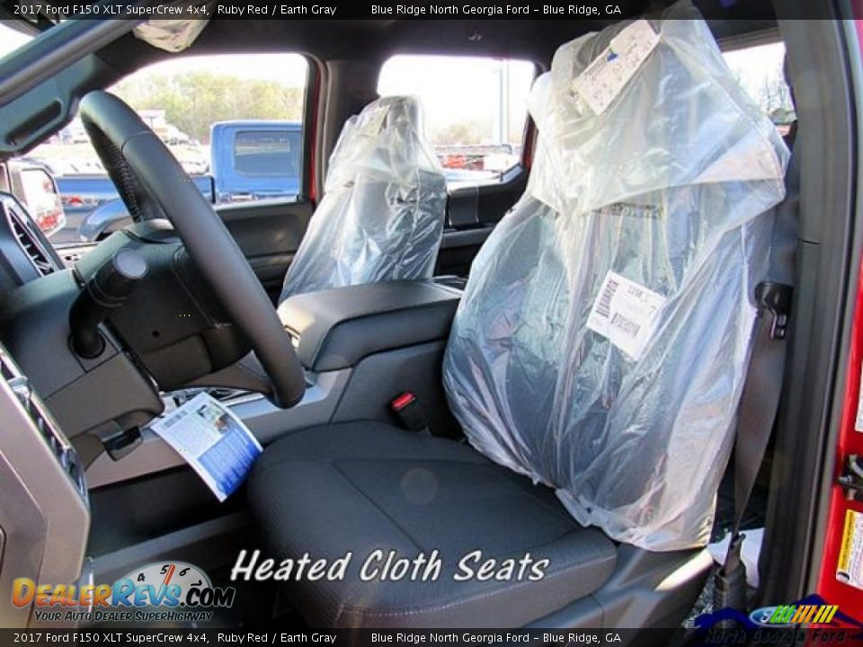 2017 Ford F150 XLT SuperCrew 4x4 Ruby Red / Earth Gray Photo #11