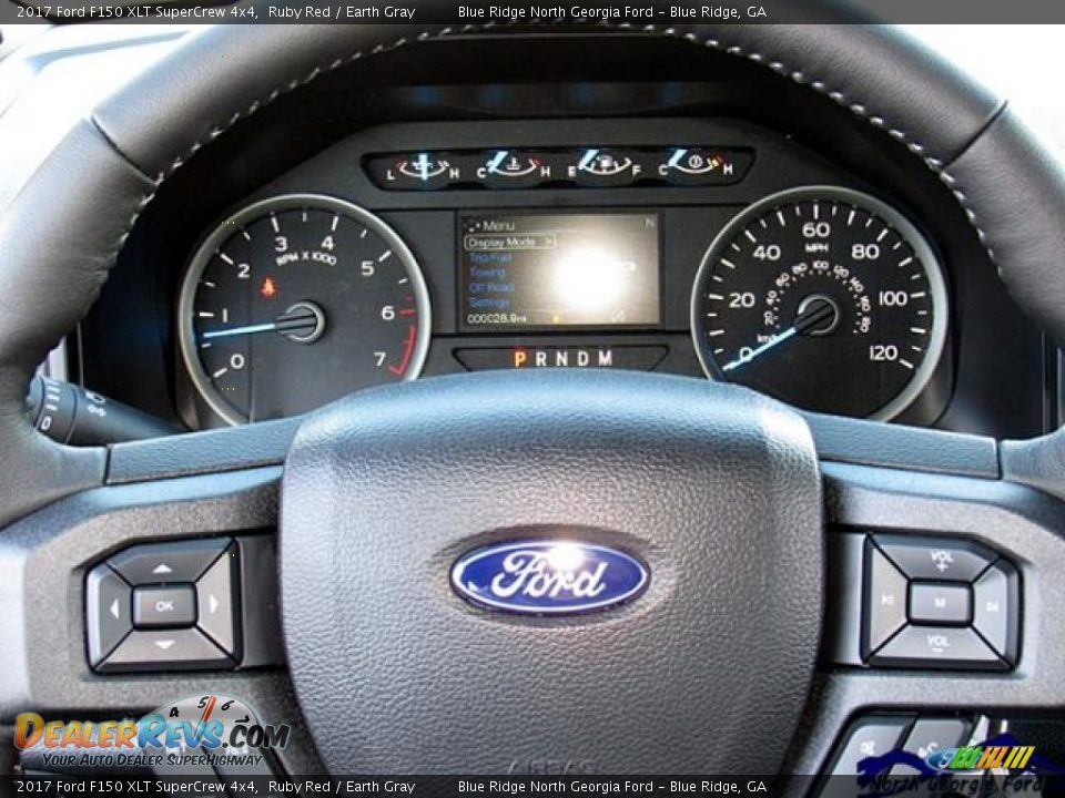2017 Ford F150 XLT SuperCrew 4x4 Ruby Red / Earth Gray Photo #19