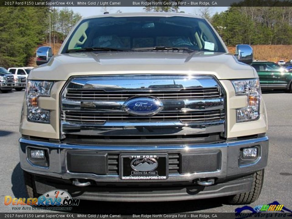 2017 Ford F150 Lariat SuperCrew 4X4 White Gold / Light Camel Photo #4
