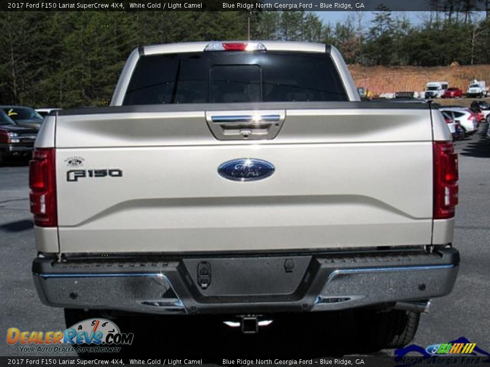 2017 Ford F150 Lariat SuperCrew 4X4 White Gold / Light Camel Photo #5