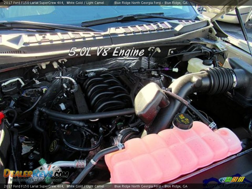 2017 Ford F150 Lariat SuperCrew 4X4 White Gold / Light Camel Photo #10