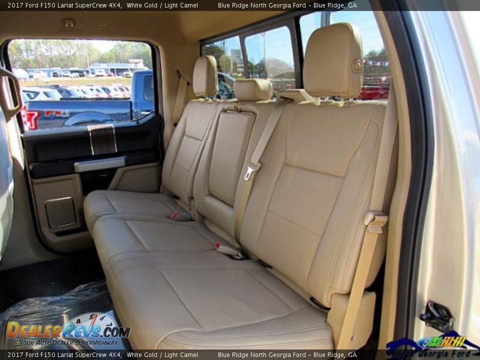 2017 Ford F150 Lariat SuperCrew 4X4 White Gold / Light Camel Photo #13