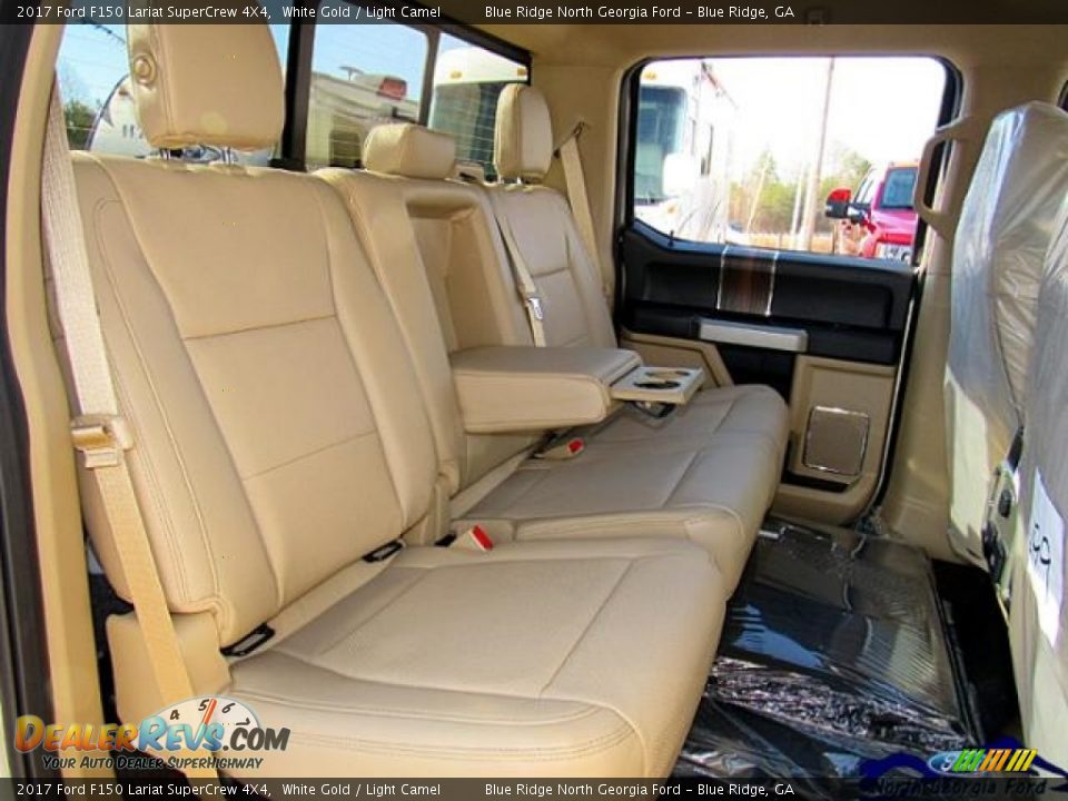 2017 Ford F150 Lariat SuperCrew 4X4 White Gold / Light Camel Photo #14