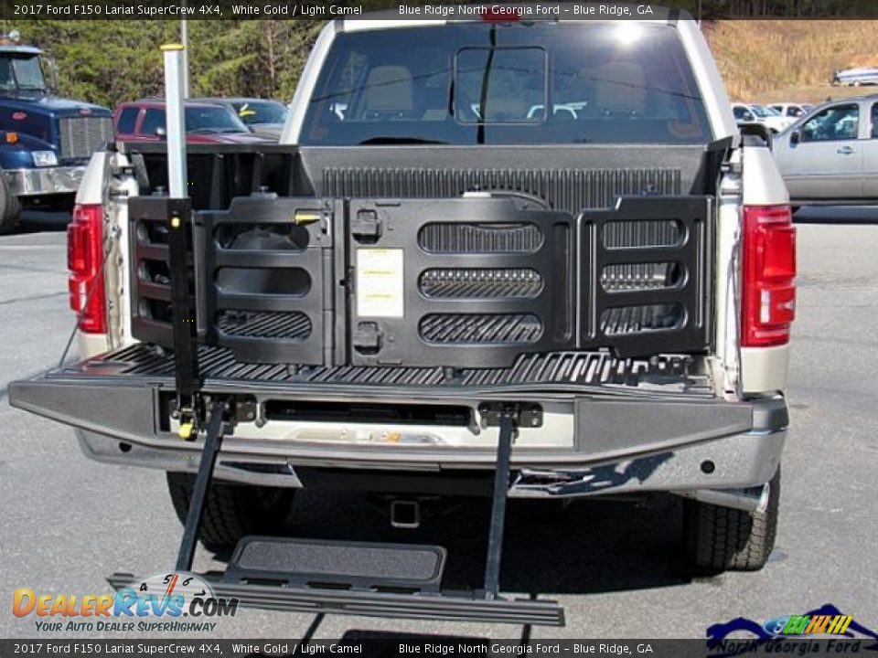 2017 Ford F150 Lariat SuperCrew 4X4 White Gold / Light Camel Photo #15