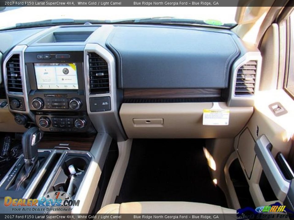 2017 Ford F150 Lariat SuperCrew 4X4 White Gold / Light Camel Photo #18