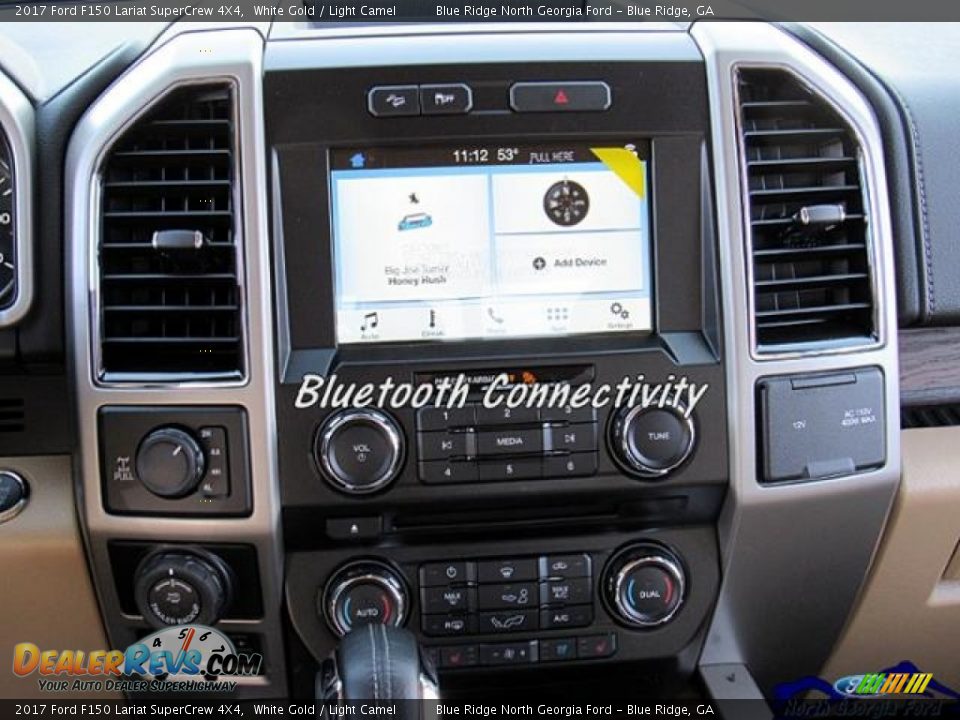 2017 Ford F150 Lariat SuperCrew 4X4 White Gold / Light Camel Photo #20