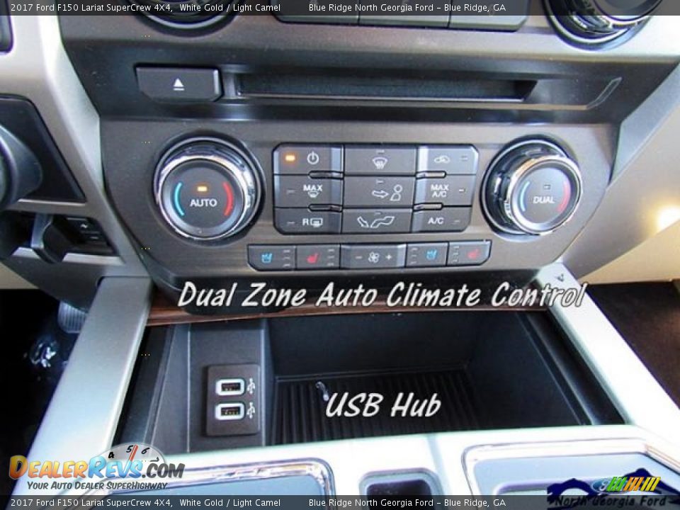 2017 Ford F150 Lariat SuperCrew 4X4 White Gold / Light Camel Photo #23