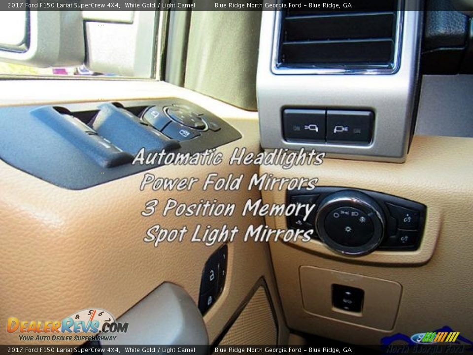 2017 Ford F150 Lariat SuperCrew 4X4 White Gold / Light Camel Photo #25