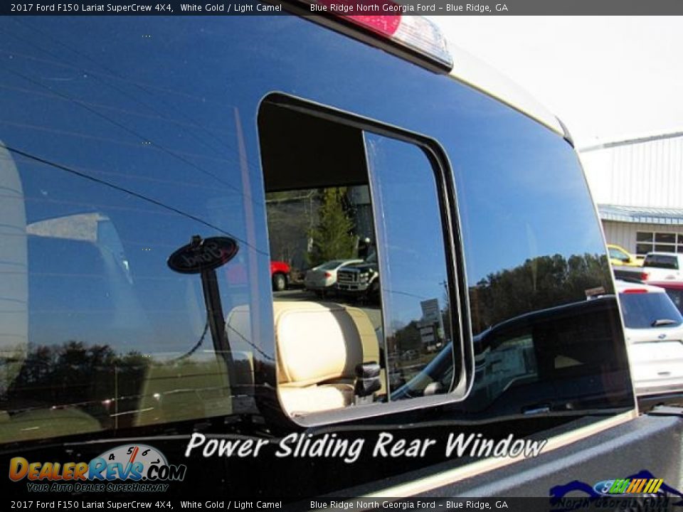2017 Ford F150 Lariat SuperCrew 4X4 White Gold / Light Camel Photo #27