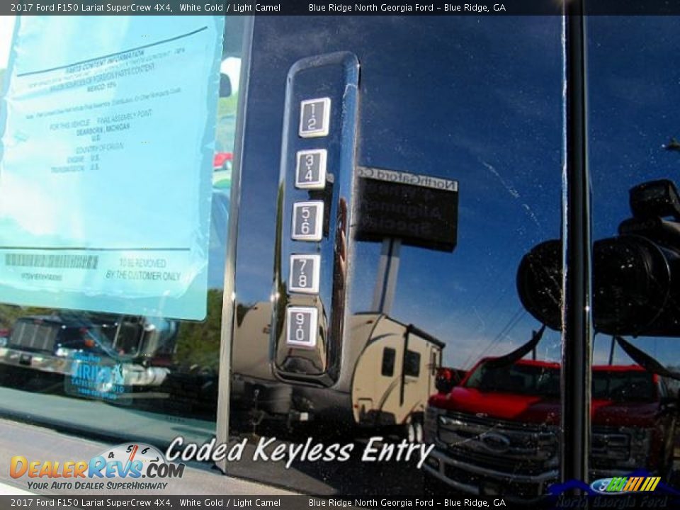 2017 Ford F150 Lariat SuperCrew 4X4 White Gold / Light Camel Photo #29