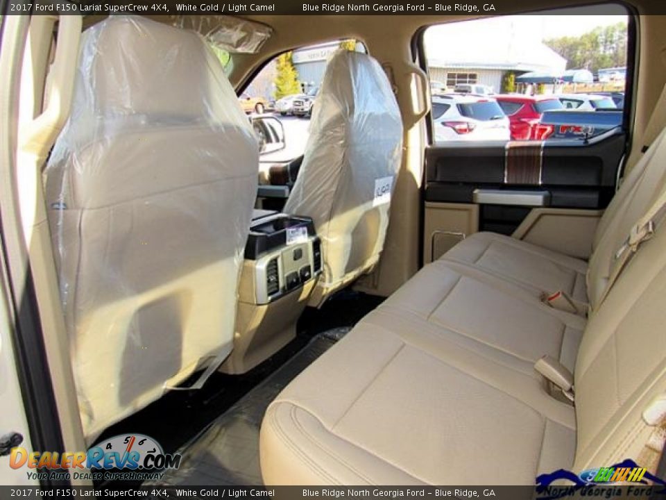 2017 Ford F150 Lariat SuperCrew 4X4 White Gold / Light Camel Photo #34