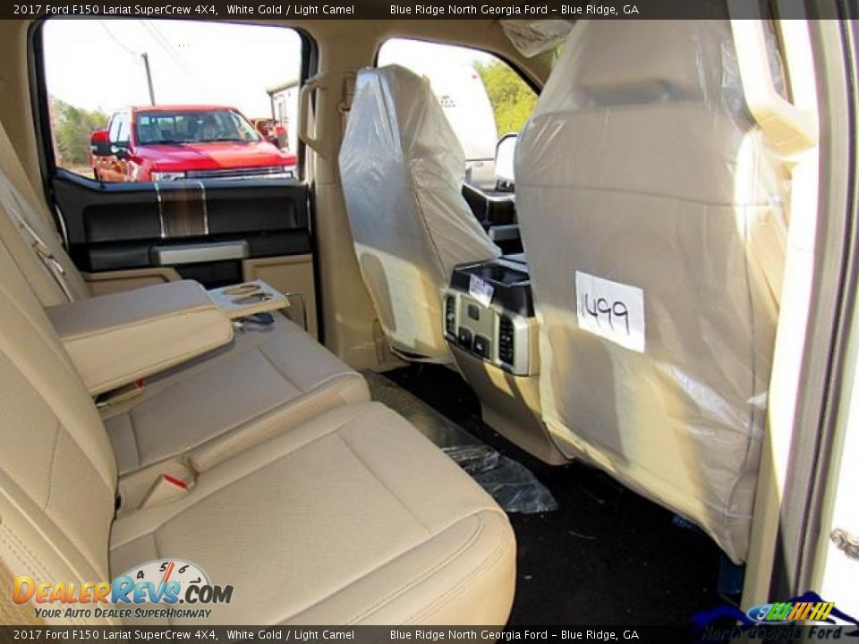 2017 Ford F150 Lariat SuperCrew 4X4 White Gold / Light Camel Photo #35