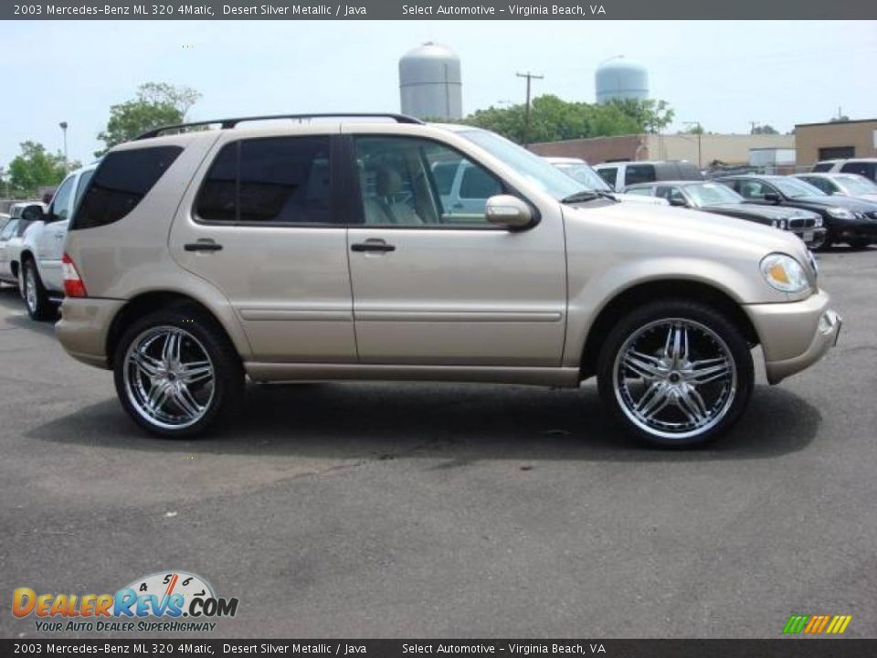 2003 Mercedes-Benz ML 320 4Matic Desert Silver Metallic / Java Photo #7