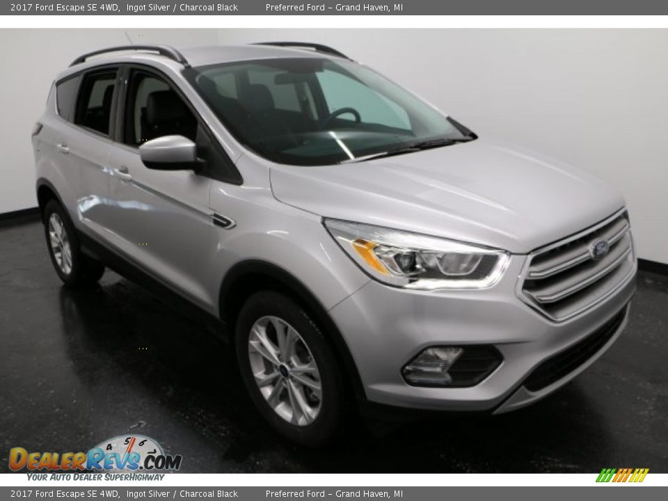 2017 Ford Escape SE 4WD Ingot Silver / Charcoal Black Photo #7