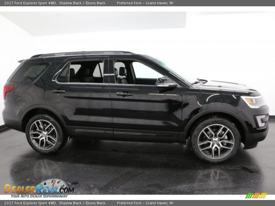 2017 Ford Explorer Sport 4WD Shadow Black / Ebony Black Photo #1