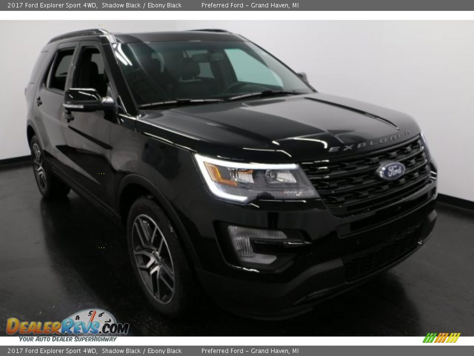 2017 Ford Explorer Sport 4WD Shadow Black / Ebony Black Photo #12