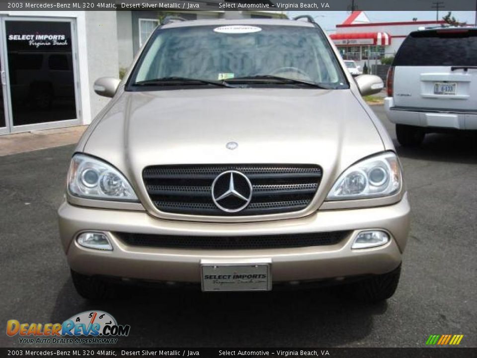 2003 Mercedes-Benz ML 320 4Matic Desert Silver Metallic / Java Photo #9