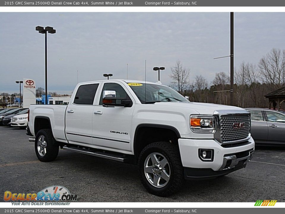 2015 GMC Sierra 2500HD Denali Crew Cab 4x4 Summit White / Jet Black Photo #1