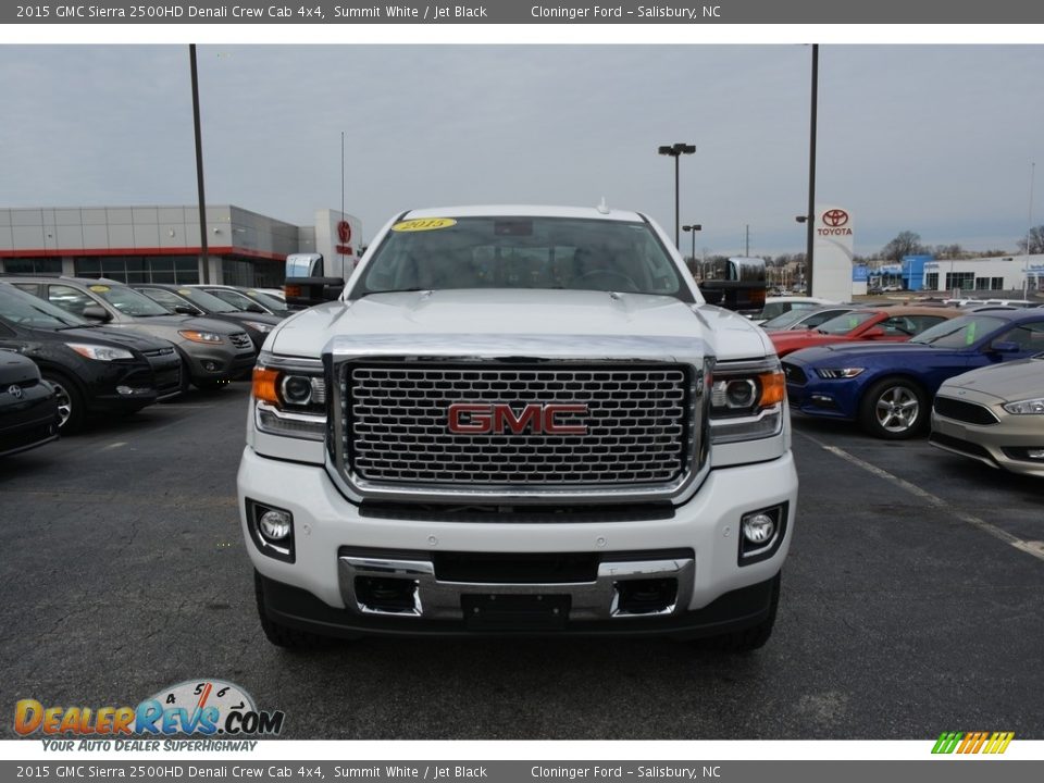 2015 GMC Sierra 2500HD Denali Crew Cab 4x4 Summit White / Jet Black Photo #7