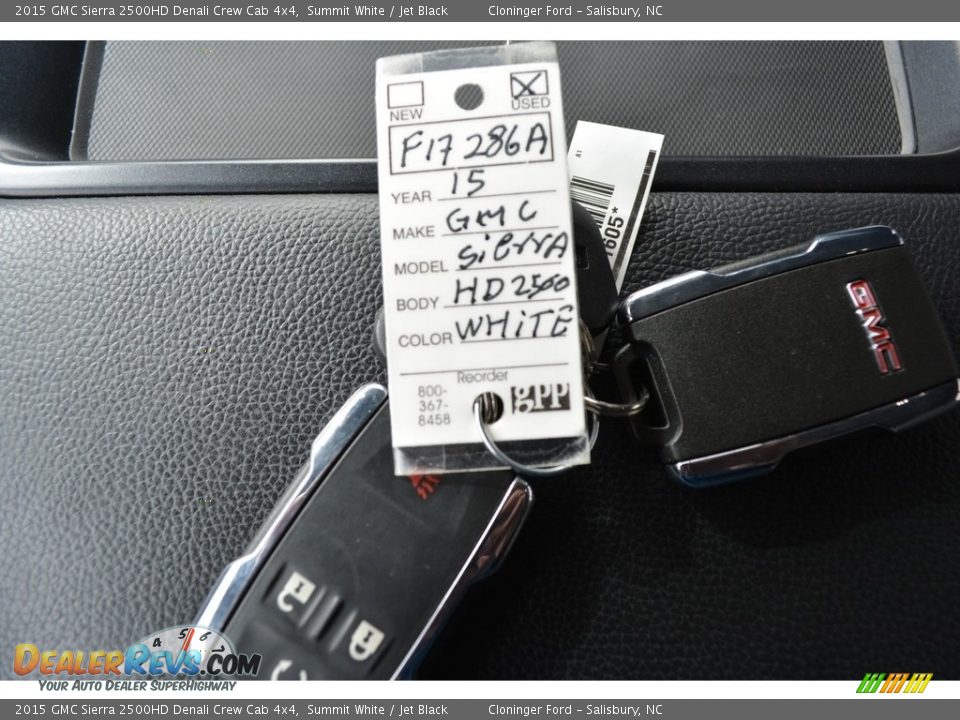 2015 GMC Sierra 2500HD Denali Crew Cab 4x4 Summit White / Jet Black Photo #28