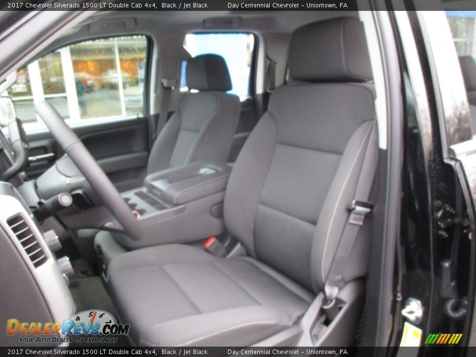 2017 Chevrolet Silverado 1500 LT Double Cab 4x4 Black / Jet Black Photo #12