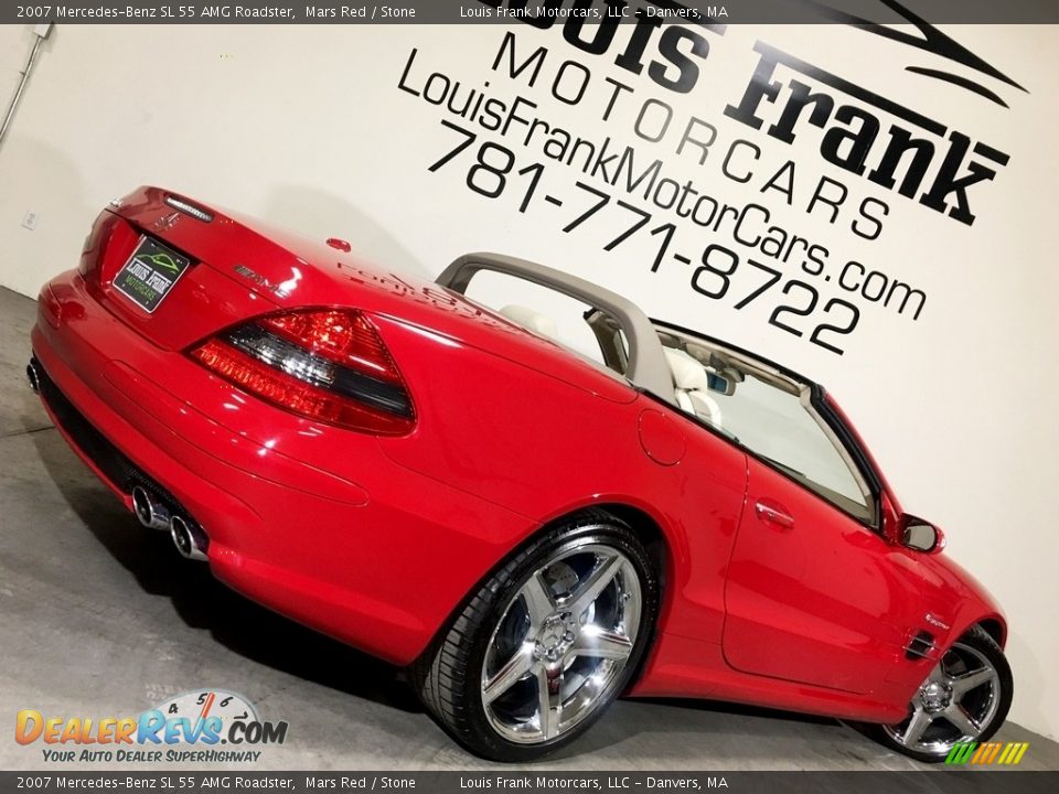 2007 Mercedes-Benz SL 55 AMG Roadster Mars Red / Stone Photo #3