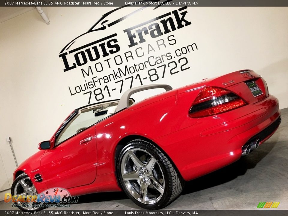 2007 Mercedes-Benz SL 55 AMG Roadster Mars Red / Stone Photo #5