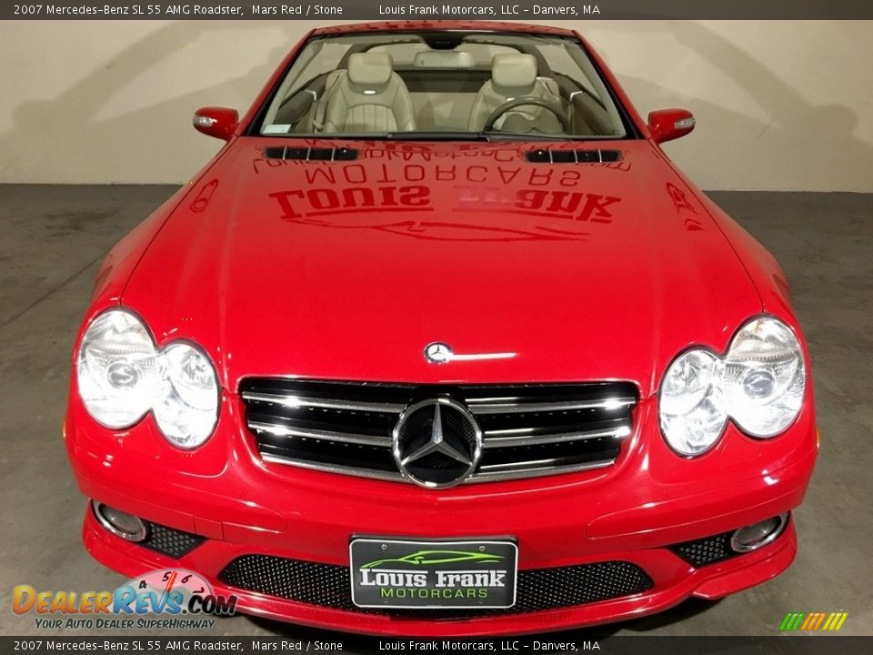 2007 Mercedes-Benz SL 55 AMG Roadster Mars Red / Stone Photo #7