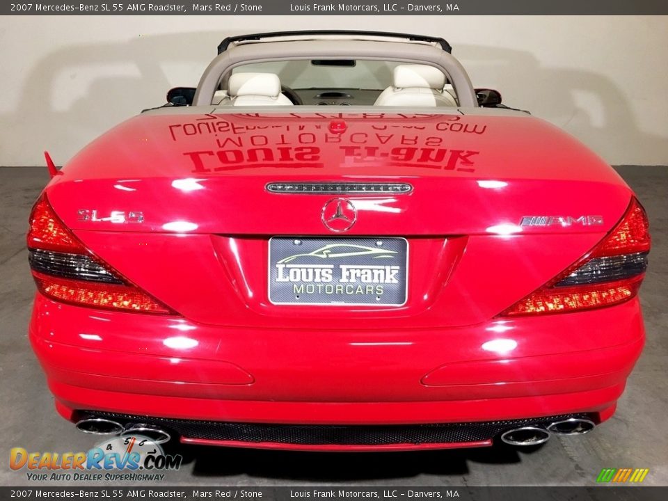 2007 Mercedes-Benz SL 55 AMG Roadster Mars Red / Stone Photo #8