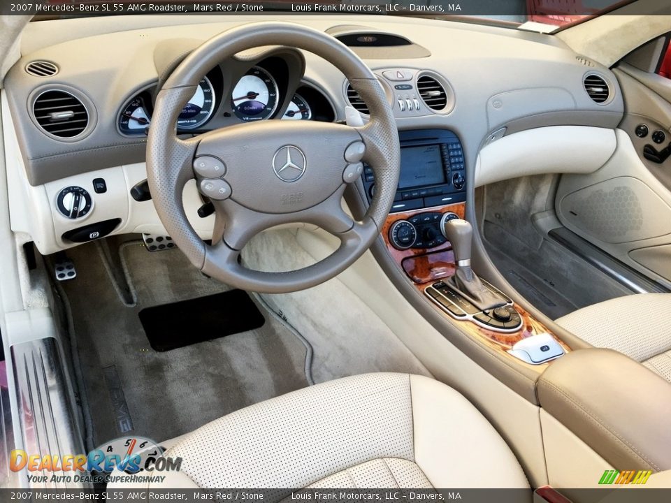 2007 Mercedes-Benz SL 55 AMG Roadster Mars Red / Stone Photo #9