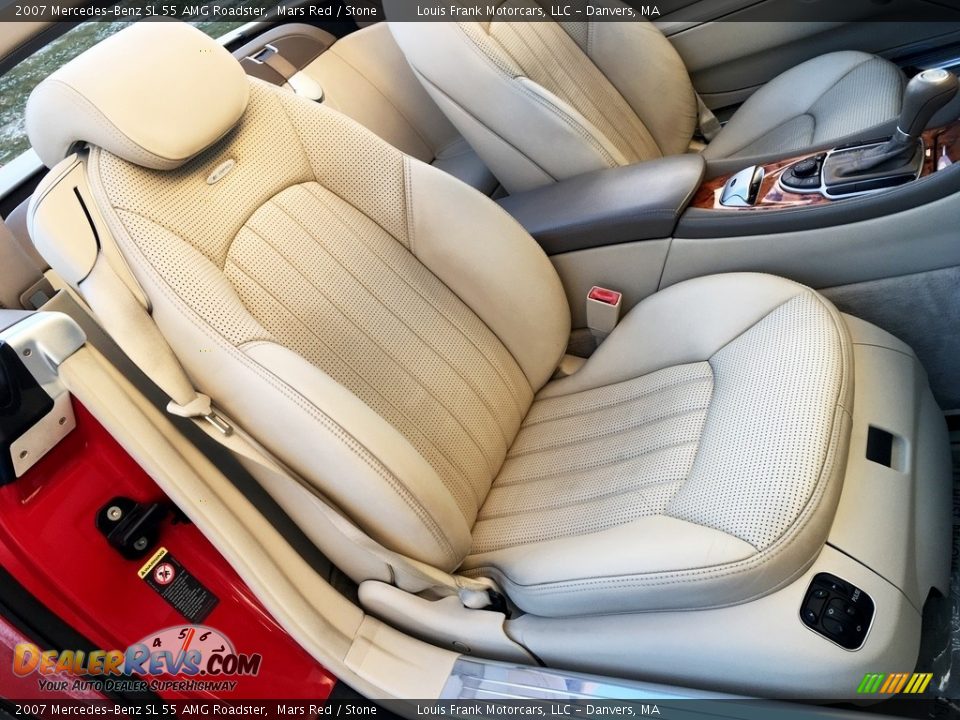 2007 Mercedes-Benz SL 55 AMG Roadster Mars Red / Stone Photo #15