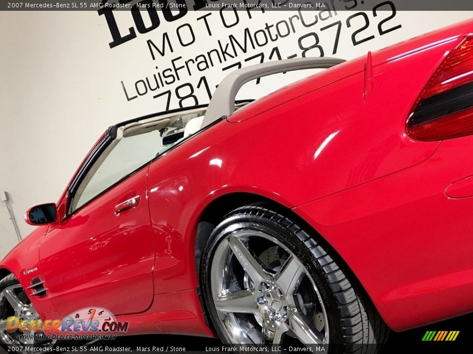 2007 Mercedes-Benz SL 55 AMG Roadster Mars Red / Stone Photo #23