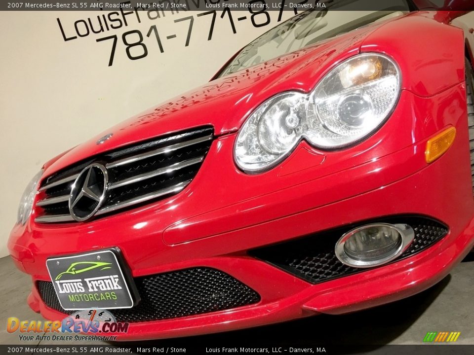 2007 Mercedes-Benz SL 55 AMG Roadster Mars Red / Stone Photo #24