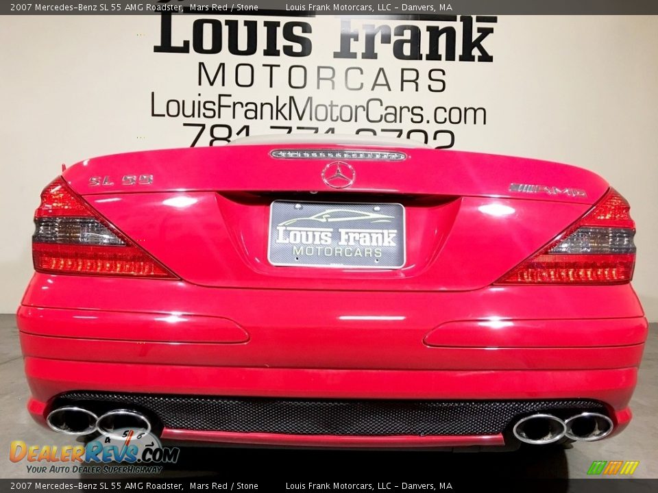 2007 Mercedes-Benz SL 55 AMG Roadster Mars Red / Stone Photo #28