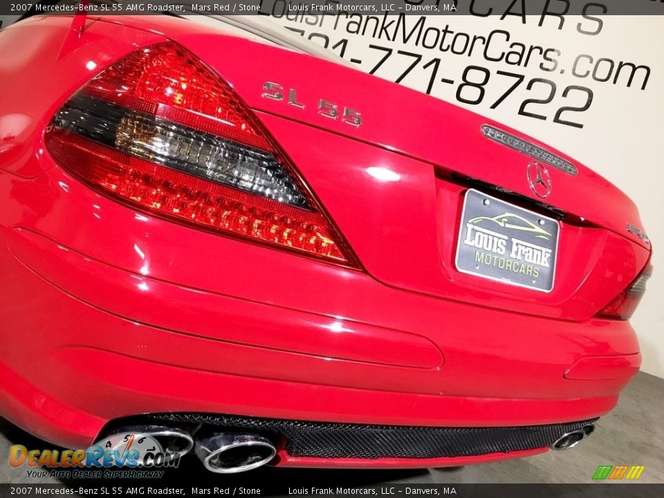 2007 Mercedes-Benz SL 55 AMG Roadster Mars Red / Stone Photo #29