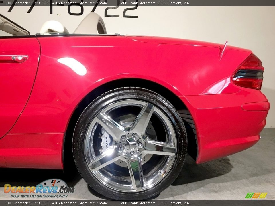 2007 Mercedes-Benz SL 55 AMG Roadster Mars Red / Stone Photo #34