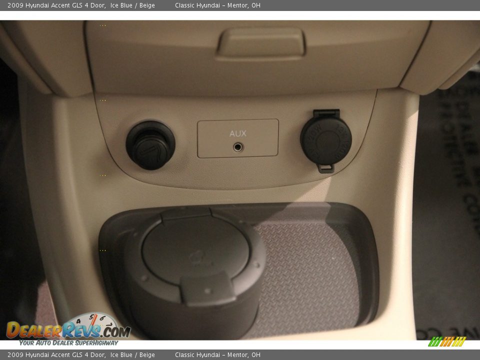 2009 Hyundai Accent GLS 4 Door Ice Blue / Beige Photo #14